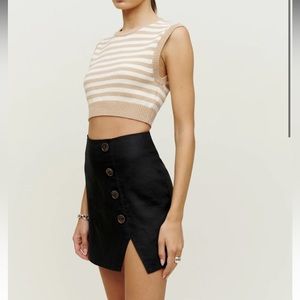 Reformation Taylor linen skirt